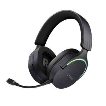Trust Fejhallgató Vezeték nélküli - GXT491 Fayzo (Bluetooth; nagy-párnás; 3,5mm + USB-C; LED; mikrofon; fekete)