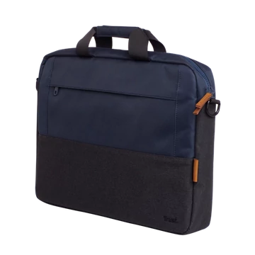 Trust Notebook Táska 16" - Lisboa (2 rekesz, vállpánt, kék; 40%-ban újrahasznosított)