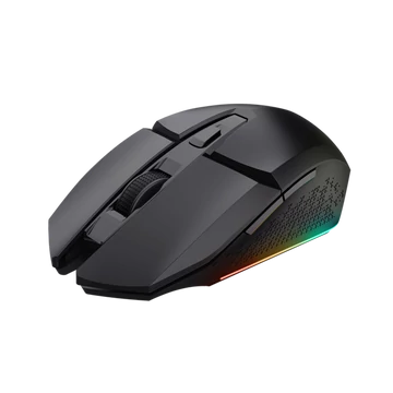 Trust Egér Gamer Vezeték nélküli - GXT110 Felox (Optikai érzékelő; 800-4800DPI; 6 gomb; LED; Akkumulátor; fekete)