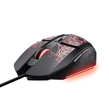 Trust Egér Gamer - GXT113 Felox (Optikai érzékelő; max 6400DPI; 6 gomb; LED; fekete)