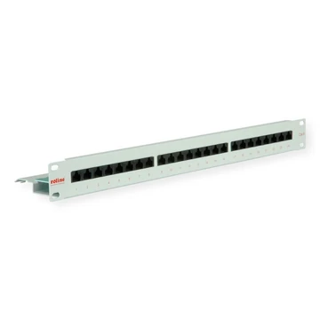 19PATCHPANEL KAT6/KL.E24 PORTS UNGESCHIRMT LICHTGRAU