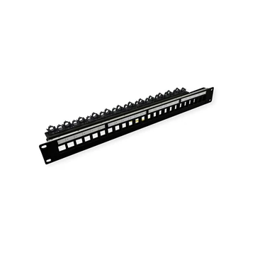 19INKEYST-MODULTRAEGER.24PORTS GESCHIRMT.BLANK.CLIPBEF.