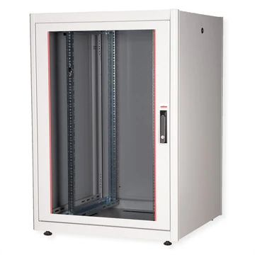 19IN NETZW.SCHRANK BASIC 22 800X800 BXT GLASTUER GRAU