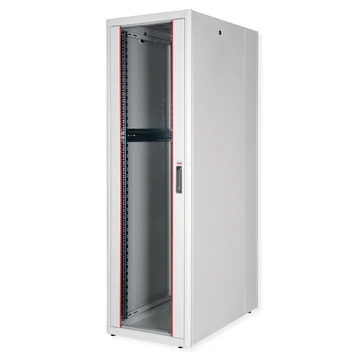 19IN NETZW.SCHRANK BASIC 42 600X1000 BXT GLASTUER GRAU