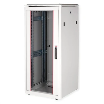 19IN NETZW.SCHRANK PRO 26 HE 600X600 BXT GLASTUER GRAU