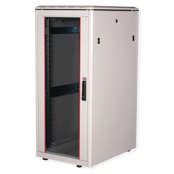 19IN NETZW.SCHRANK PRO 26 HE 600X800 BXT GLASTUER GRAU