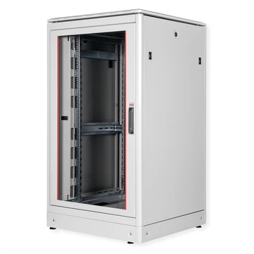 19IN NETZW.SCHRANK PRO 26 HE 800X800 BXT GLASTUER GRAU
