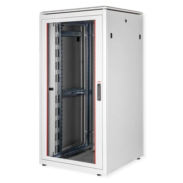 19IN NETZW.SCHRANK PRO 32 HE 800X800 BXT GLASTUER GRAU