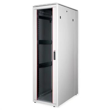 19IN NETZW.SCHRANK PRO 42 HE 600X1000 BXT GLASTUER GRAU