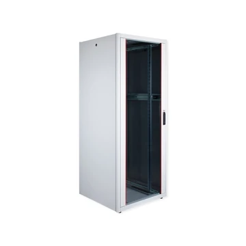 19IN NETZW.SCHRANK PRO 42 HE 800X800 BXT GLASTUER GRAU
