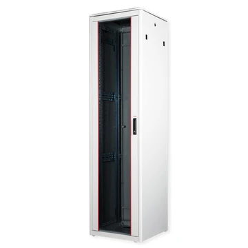 19IN NETZW.SCHRANK PRO 47 HE 600X600 BXT GLASTUER GRAU