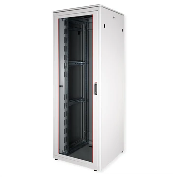 19IN NETZW.SCHRANK PRO 47 HE 800X800 BXT GLASTUER GRAU