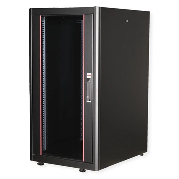 19IN NETZW.SCHRANK BASIC 22 600X800 BXT GLASTUER SW