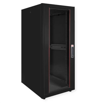 19IN NETZW.SCHRANK BASIC 26 600X800 BXT GLASTUER SW
