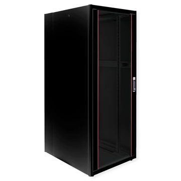19IN NETZW.SCHRANK BASIC 42 800X1000 BXT GLASTUER SW