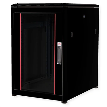 19IN NETZW.SCHRANK PRO 16 HE 600X800 BXT GLASTUER SW