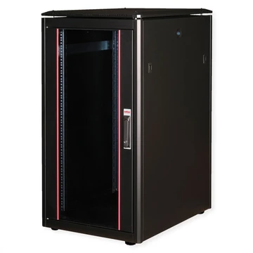 19IN NETZW.SCHRANK PRO 22 HE 600X800 BXT GLASTUER SW