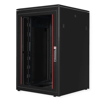 19IN NETZW.SCHRANK PRO 22 HE 800X800 BXT GLASTUER SW
