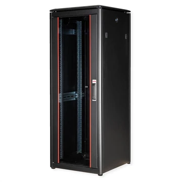 19IN NETZW.SCHRANK PRO 32 HE 600X600 BXT GLASTUER SW