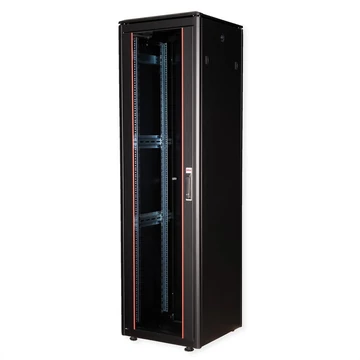 19IN NETZW.SCHRANK PRO 47 HE 600X600 BXT GLASTUER SW