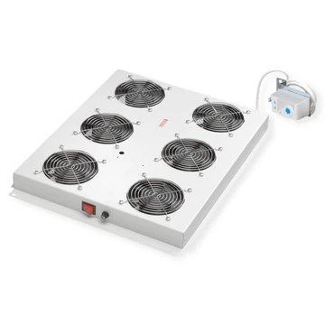19INDACHLUEFTEREINHEIT 6 LUEFTE THERMOSTAT SERVERSCHRANK GRAU