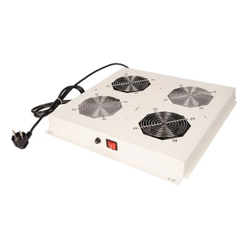 ROLINE 19-INCH ROOF FAN UNIT WITH 2 FANS ON/OFF BLACK