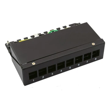KEYST-MODULTRAEGER.8 PORT.SCHW BLACK