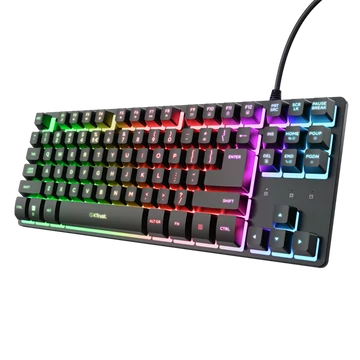 Trust Billentyűzet Gamer - GXT833 Thado TKL (LED háttérvilágítás; USB; fekete; magyar)