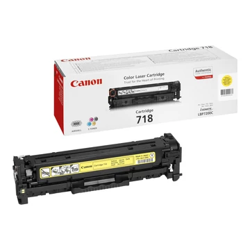CANON 718 toner cartridge yellow standard capacity 2.900 pages 1-pack