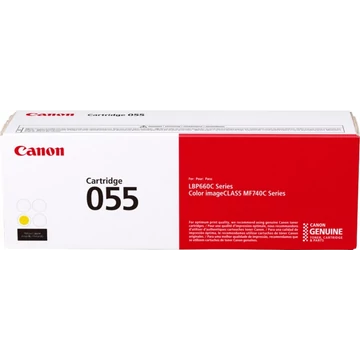 Canon sárga tonerkazetta 055 normál 2.100oldal