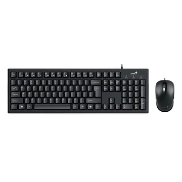 Genius Billentyűzet / Egér Kit - KM-100 SE (Vezetékes, USB, fekete)