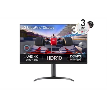 LG Monitor 32" - 32UR550K-B (VA; 16:9; 4K 3840x2160; 4ms; 250cd; 60Hz; HDMIx2; DP;  Spkr, Pivot)