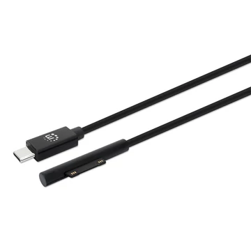 Manhattan Kábel - Surface® Connect to USB-C kábel, 15V / 3A, 1.8 m, Fekete
