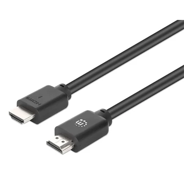 Manhattan Kábel - HDMI to HDMI (HDR, HEC, ARC, 4K@60Hz, HDR, HDCP 2.3, 1.5m, 18 Gbps Fekete)