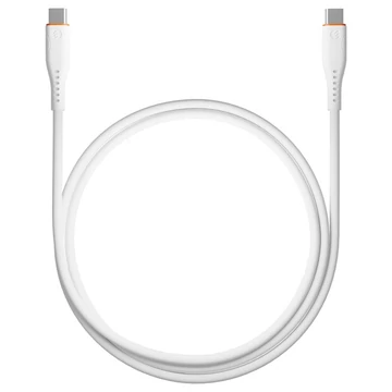 S-Link kábel - SW-C135 (3A, 60W, Gyorstöltés, Type-C to Type-C, adat + töltőkábel, 2m, fehér)