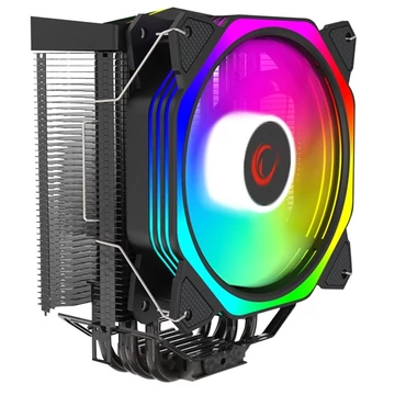 Rampage CPU Cooler - OCTAGON C50 (max 40dB, 96,84 m3 / h, 4 pin csatlakozó, 12cm, A-RGB, LED)