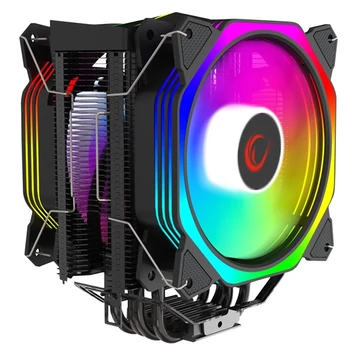 Rampage CPU Cooler - OCTAGON C60 (max 40dB, 96,84 m3 / h, 4 pin csatlakozó, 2x12cm, A-RGB, LED)