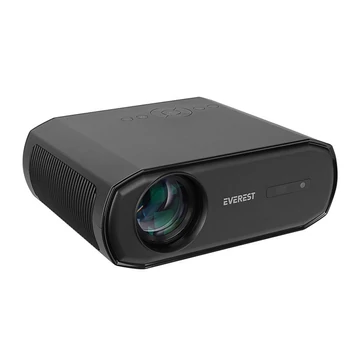 Everest Projektor FullHD - PJ06 (9800 AL 350 ANSI, 1000:1, BT, Android 9, WiFI, HDMI, USB-A, TF, AV, AUX, RJ45, állvány)