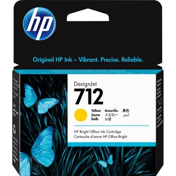 HP 3ED69A Patron Yellow 29ml No.712 (Eredeti) HP