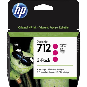 HP 3ED78A Patron 3Pack Magenta 29ml No.712 (Eredeti) HP