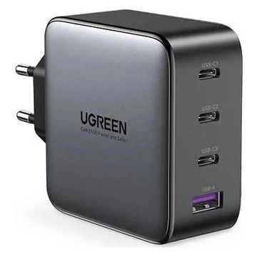 UGREEN GaN Fast 100W univerzális hálózati töltő adapter fekete