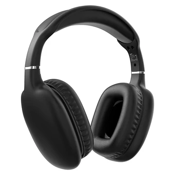 Snopy Fejhallgató Vezeték Nélküli - SN-BT43 Black (Bluetooth / AUX hang.szab., mikrofon, fekete)