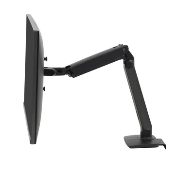 MXV DESK MONITOR ARM WITH UNDER MOUNT CLAMP MATTE BLACK