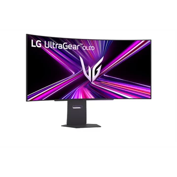 LG Monitor 45" - 45GX900A-B (OLED; Ívelt, 21:9; 3440x1440; <1ms; 275cd; 240Hz, HDMIx2, BT, DP; USB; HDR; Áll.mag. Spkr)