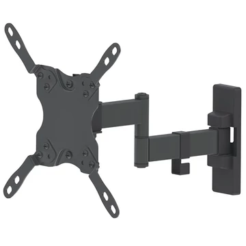 Manhattan TV állvány -  Fali csuklós dupla Fekete (max.VESA:200x200)(13"-43"-ig) 20 kg