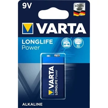 Varta Longlife power PP3 (6LR61) alkáli elem 1db