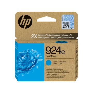 HP 4K0U7NE Tintapatron Cyan 800 oldal kapacitás No.924e EvoMore HP