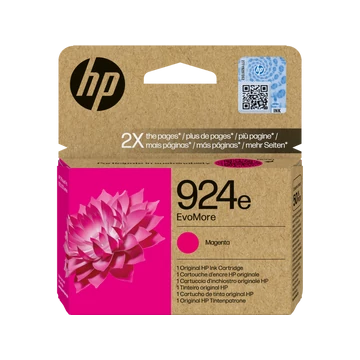 HP 4K0U8NE Tintapatron Magenta 800 oldal kapacitás No.924e EvoMore HP