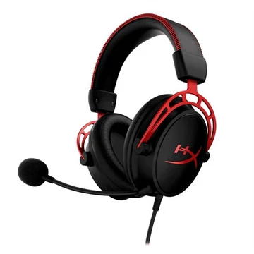 HyperX Fejhallgató - Cloud Alpha (Vezetékes, 3,5mm Jack, fekete / piros)