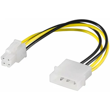 Kábel GOOBAY P4 tápkábel átalakító MOLEX --> P4 4 pin